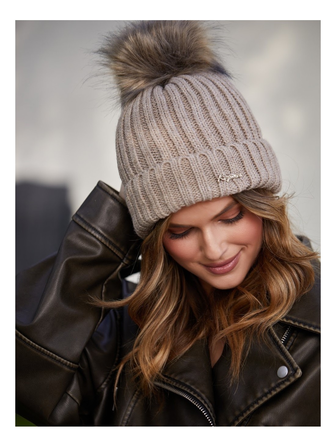 Cappuccino winter hat C1 - Online store - Boutique